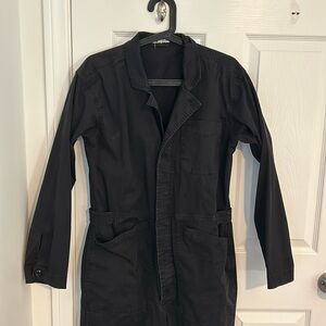 Alex Mill black cotton twill boiler suit/jumpsuit in excellent condition.